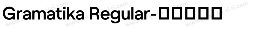 Gramatika Regular字体转换